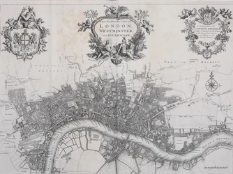 A New Plan of the City of London, Westminster and Southwark, in 